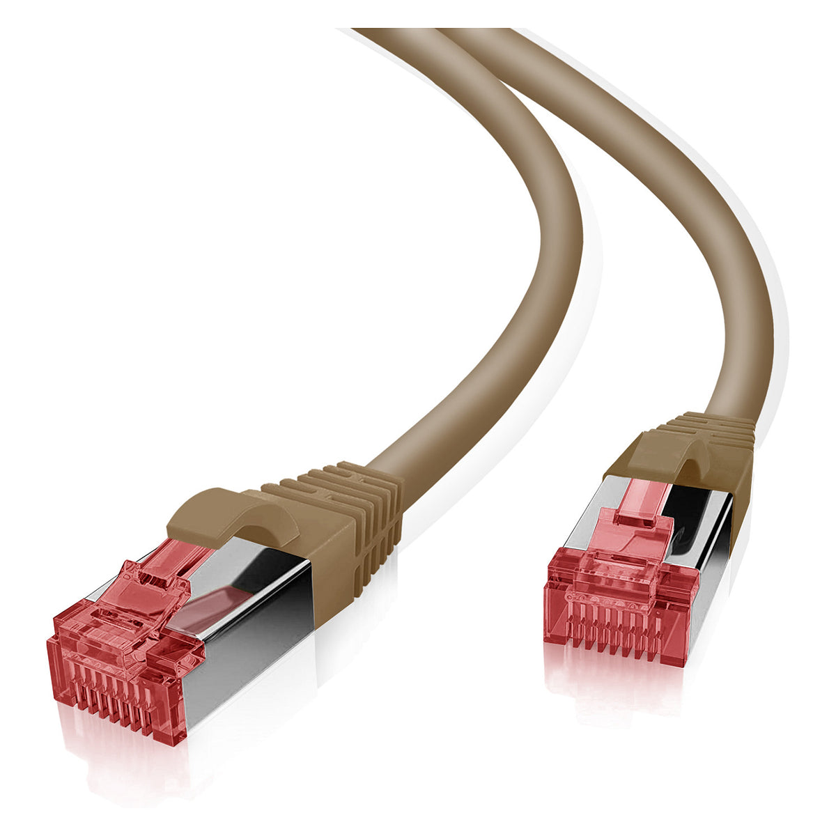 helos Patchkabel Cat.6 GHMT AWG 27/7 braun 10,0 m