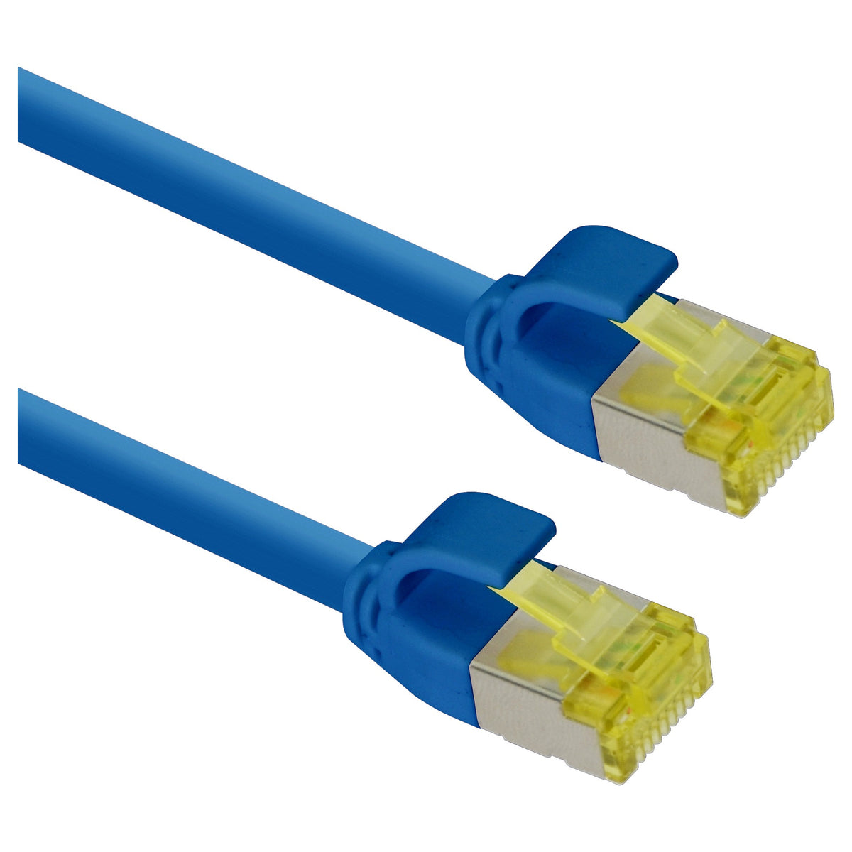 helos Patchkabel Cat.6a TPE Ultraslim GHMT AWG 28/7 blau 7,5m