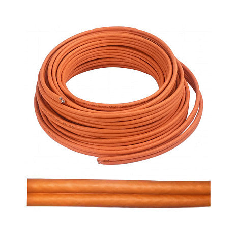 helos Cat.7 Verlegekabel Duplex AWG 23 LSZH 1000MHz CPR Dca 500m Trommel orange