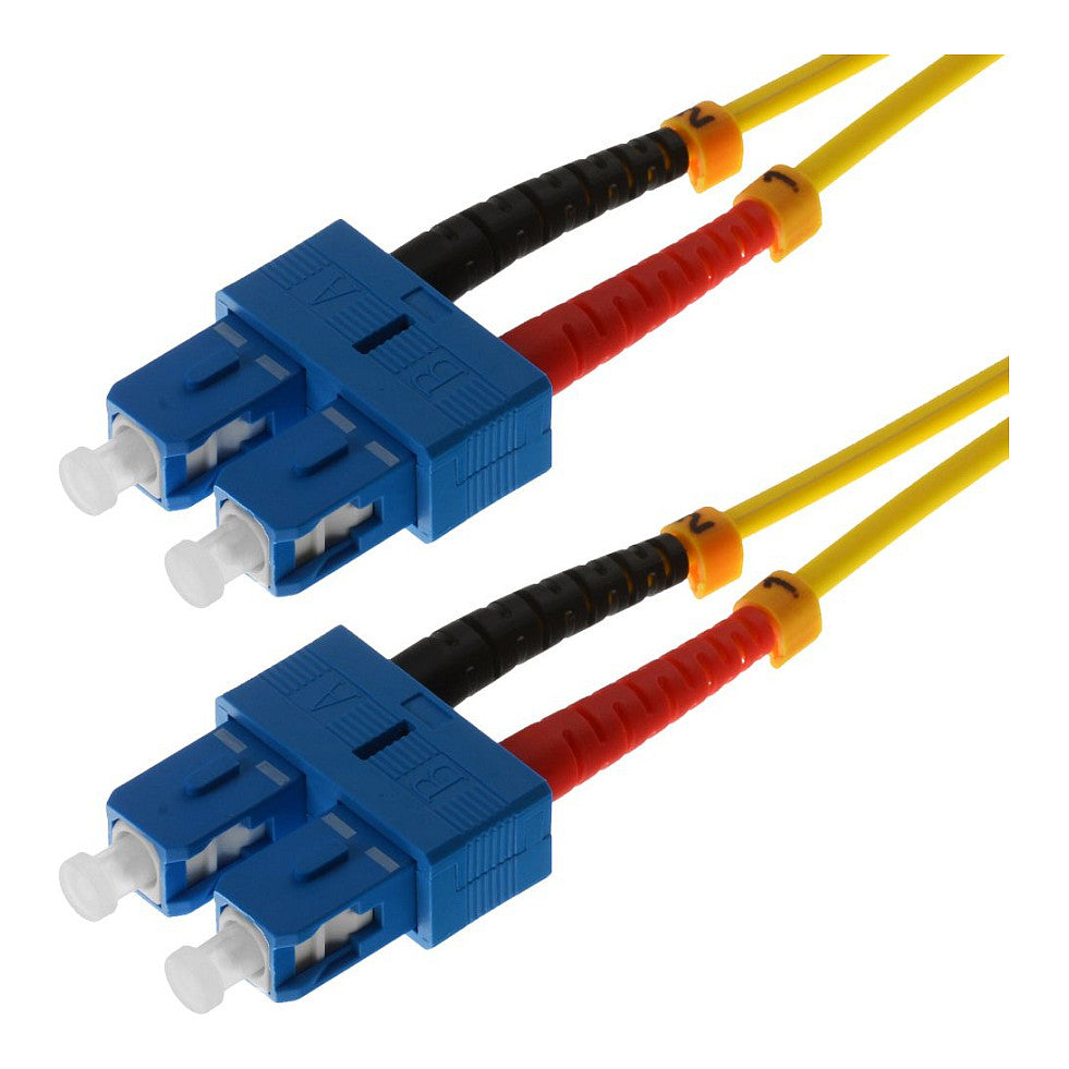 helos LWL OS2 Patchkabel Duplex LSZH 3,0mm SC/SC gelb 10,0m