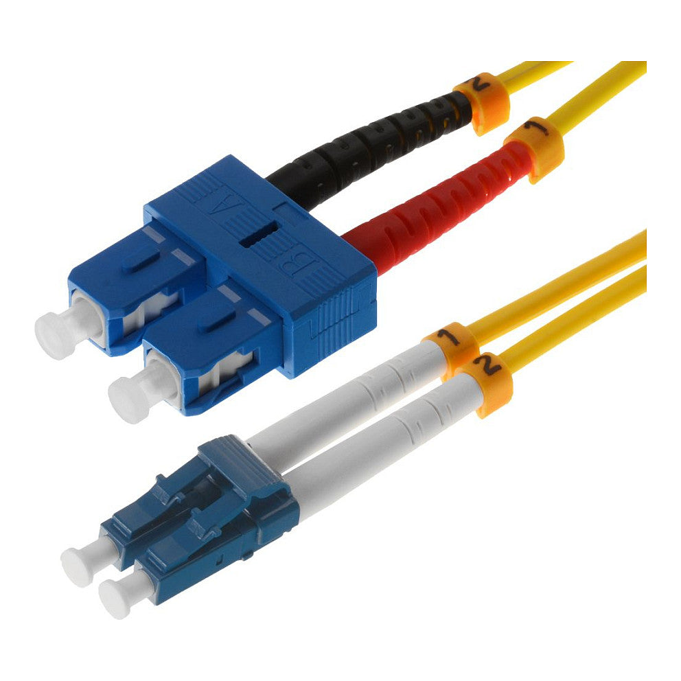 helos LWL OS2 Patchkabel Duplex LSZH 3,0mm LC/SC gelb 3,0m