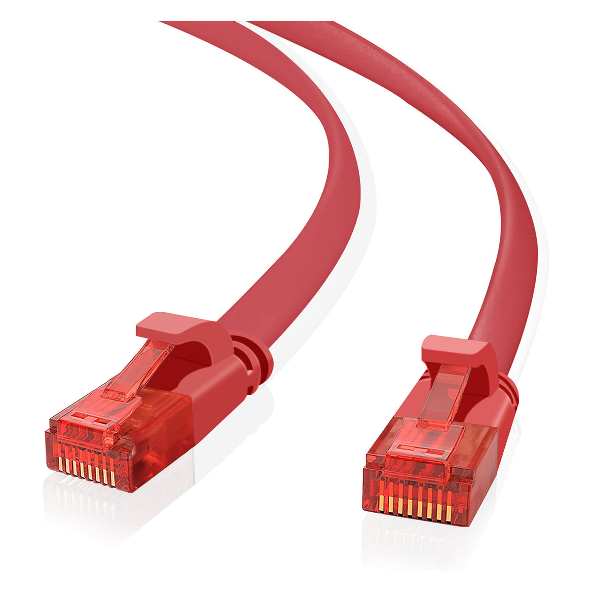 helos Patchkabel Cat.6 Ultraflach U/UTP AWG 32 rot 3,0m