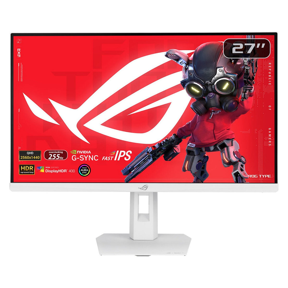 68,6 cm (27") 2560 x 1440 Pixel ASUS 90LM0C92-B01171 16:9 Wide Quad HD Fast IPS 1 ms 255 Hz HDR DisplayPort HDMI USB-Hub Pivot Height VESA