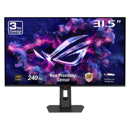 80 cm (31.5") 3840 x 2160 Pixel ASUS 90LM0CV0-B01371 16:9 4K Ultra HD OLED 0,03 ms 240 Hz HDR DisplayPort HDMI USB-Hub Height VESA
