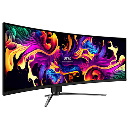 124,5 cm (49") 5120 x 1440 Pixel MSI 9S6-3FA84T-016 32:9 Dual QHD QD-OLED 0,03 ms 240 Hz HDR DisplayPort HDMI USB-Hub Height VESA