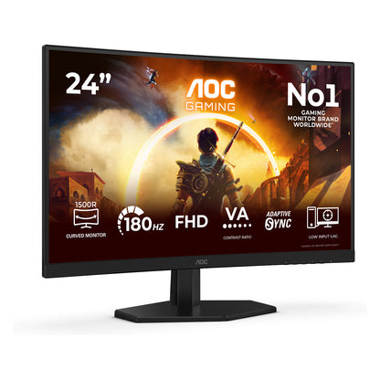 59,9 cm (23.6") 1920 x 1080 Pixel AOC C24G42FE 16:9 Full HD VA 4 ms 180 Hz HDR DisplayPort HDMI VESA