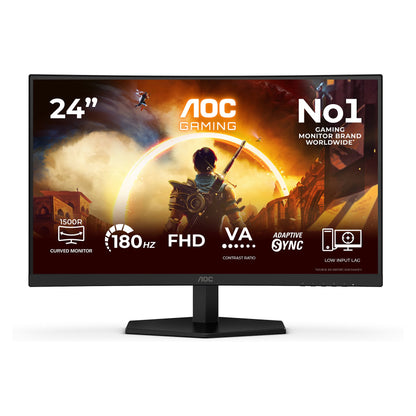 59,9 cm (23.6") 1920 x 1080 Pixel AOC C24G42FE 16:9 Full HD VA 4 ms 180 Hz HDR DisplayPort HDMI VESA