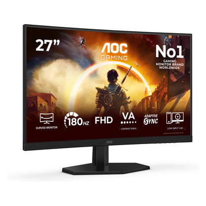 68,6 cm (27") 1920 x 1080 Pixel AOC C27G42FE 16:9 Full HD VA 4 ms 180 Hz HDR DisplayPort HDMI VESA
