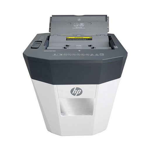 HP OneShred Auto 80CC Aktenvernichter mit Partikelschnitt bis 80 Blatt weiß