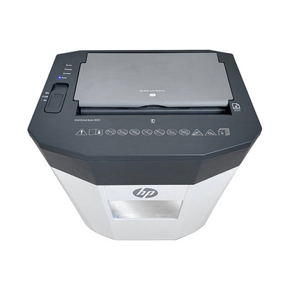 HP OneShred Auto 80CC Aktenvernichter mit Partikelschnitt bis 80 Blatt weiß