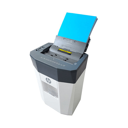 HP OneShred Auto 80CC Aktenvernichter mit Partikelschnitt bis 80 Blatt weiß