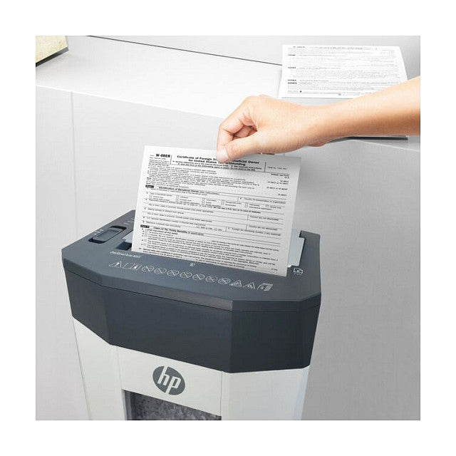 HP OneShred Auto 80CC Aktenvernichter mit Partikelschnitt bis 80 Blatt weiß