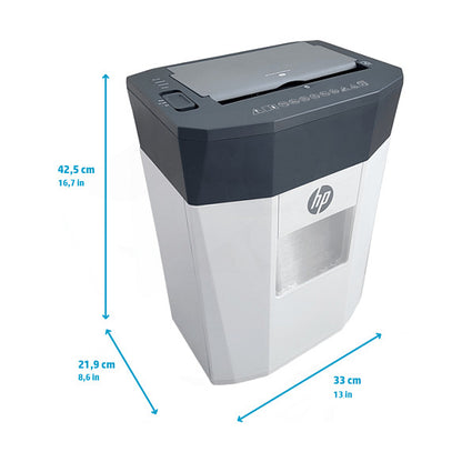HP OneShred Auto 80CC Aktenvernichter mit Partikelschnitt bis 80 Blatt weiß