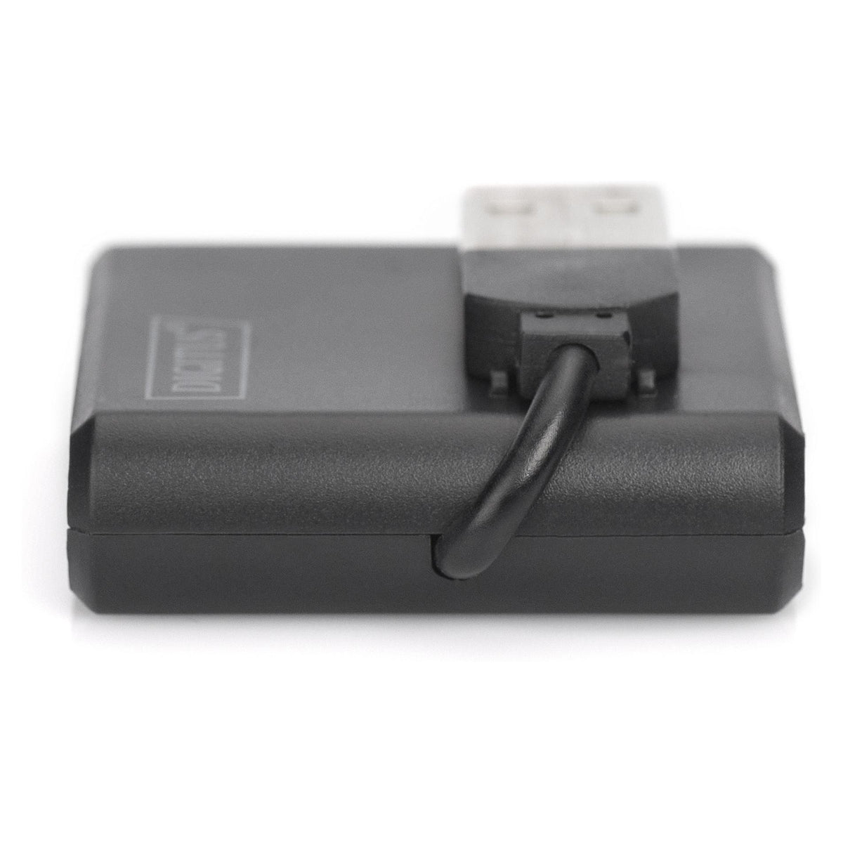 DIGITUS USB-Hub 4-Port 2.0->4xA2.0 integr. Kabel schwarz