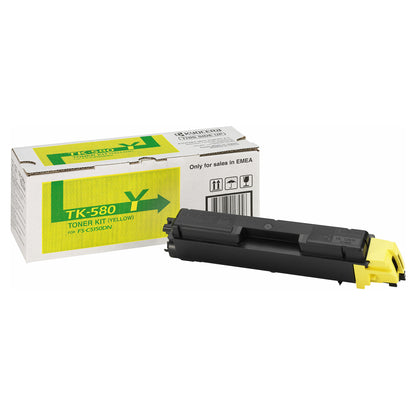 Kyocera Toner TK-580Y Gelb bis zu 2.800 Seiten gem. ISO/IEC 19798