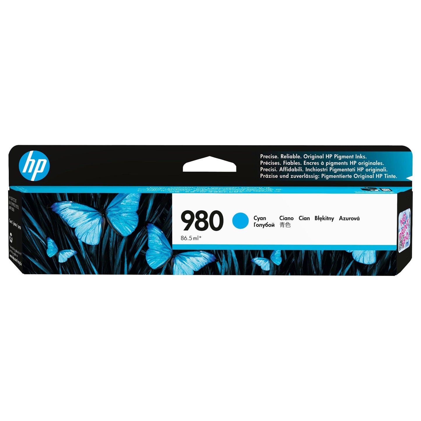 HP 980A Original Tinte cyan Standardkapazitt 86.5ml 6.600 Seiten 1er-Pack Office jet Enterprise