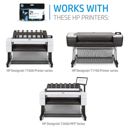 HP Tinte 730 P2V70A Gelb