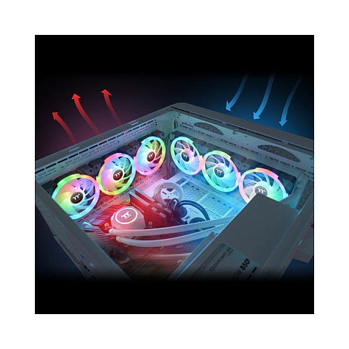 140mm Thermaltake SWAFAN EX14 RGB PC Cooling Fan TT Premium Edition 3 Pack