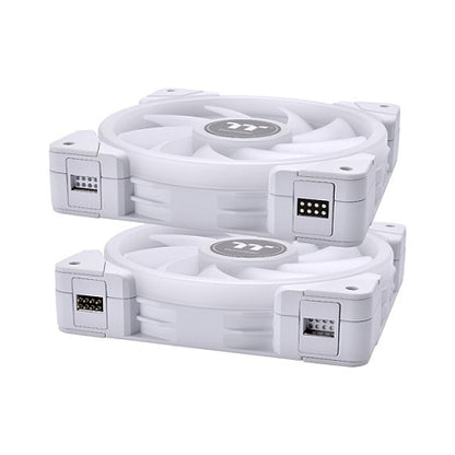 120mm Thermaltake SWAFAN EX12 RGB PC Cooling Fan White TT Premium Edition 3 Pack