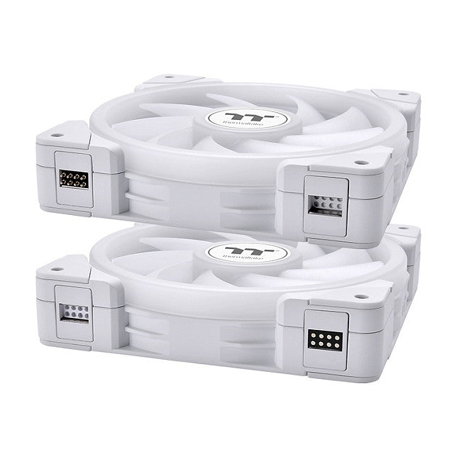 120mm Thermaltake SWAFAN EX12 ARGB PC Cooling Fan White TT Premium Edition 3 Fan Pack