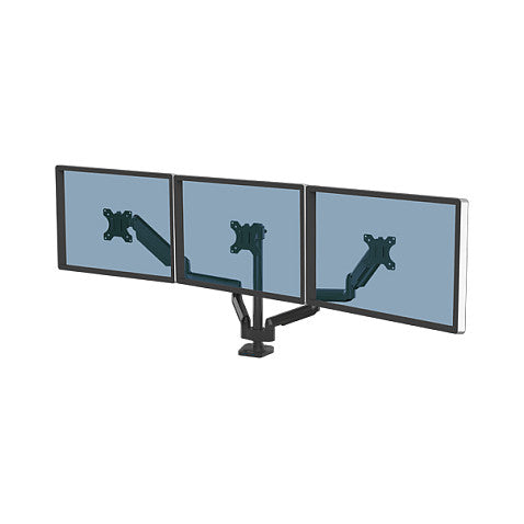 Fellowes Platinum Monitorarm dreifach inkl. 2x USB-A Port Schwarz