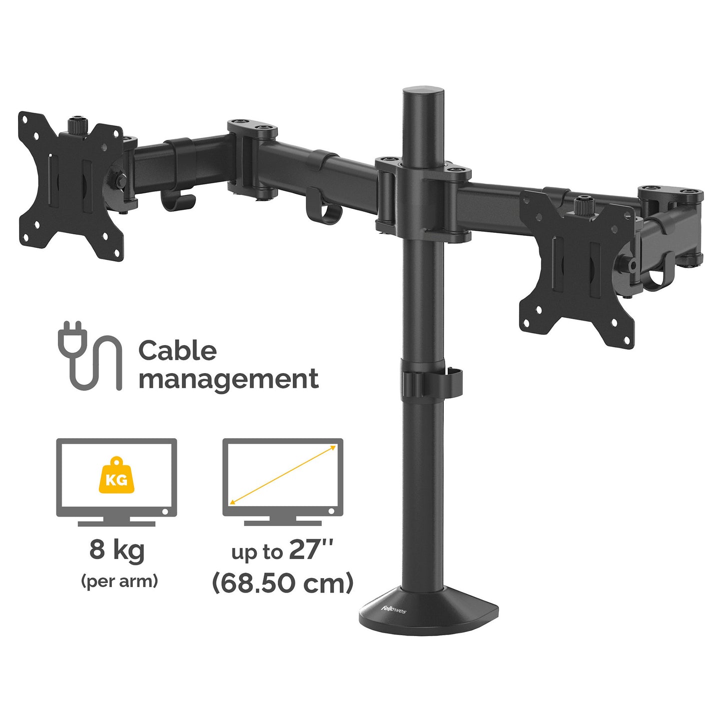 Fellowes TIS 32" 2TFT 4Gelenke schwarz Max.8KG