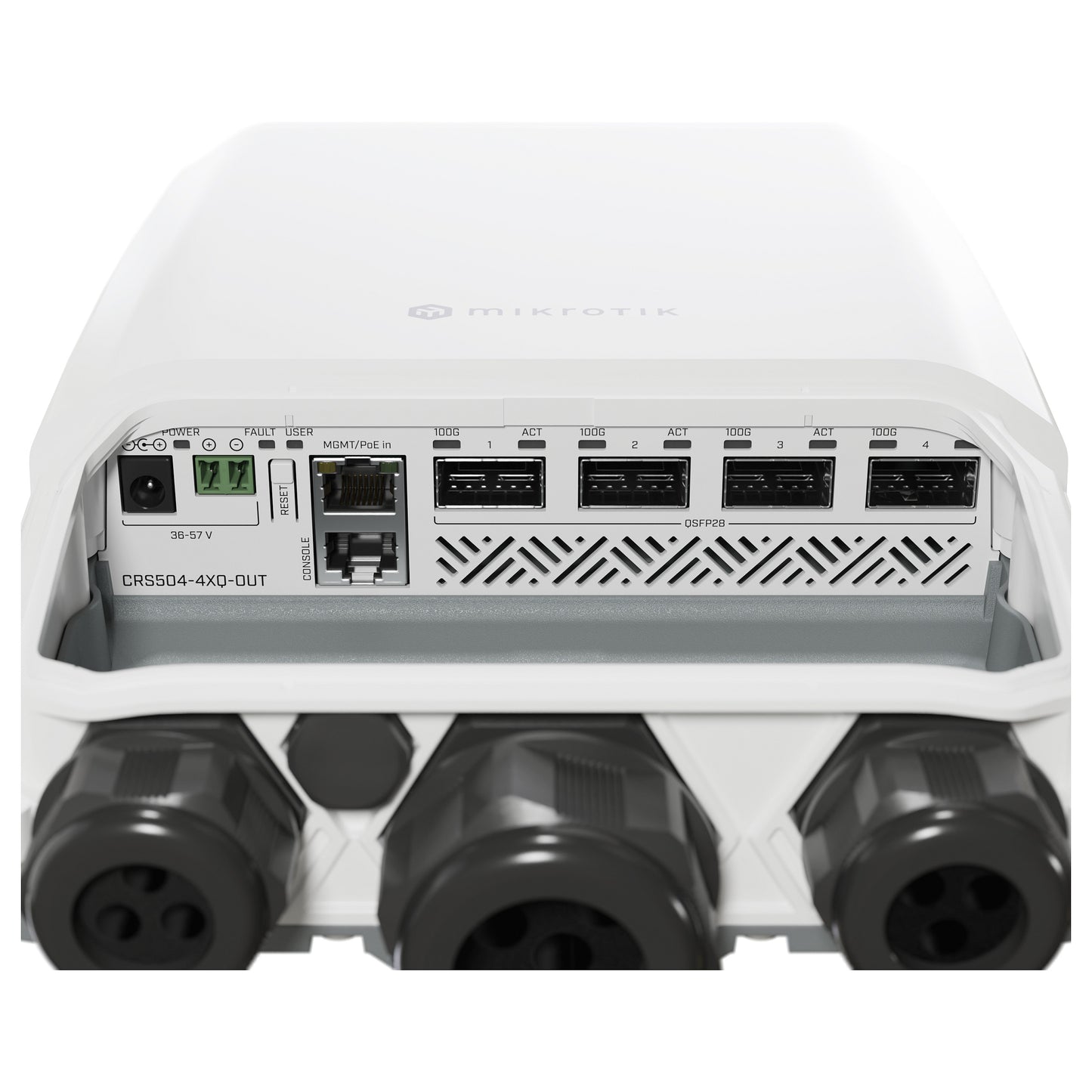 16P+4 Mikrotik CRS504-4XQ-OUT QSFP28 M RM