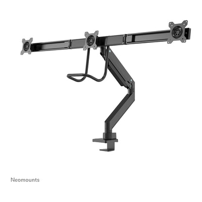 Neomounts NM-D775DX3BLACK Tischhalterung mit Tischhalterungsgriff für drei Flachbildschirme bis 27" (68,6 cm).
