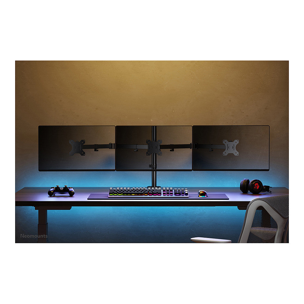 Neomounts FPMA-D550D3BLACK Tischhalterung für drei Flachbildschirme bis 27" (69 cm) - Schwarz
