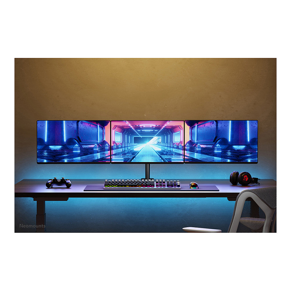 Neomounts FPMA-D550D3BLACK Tischhalterung für drei Flachbildschirme bis 27" (69 cm) - Schwarz