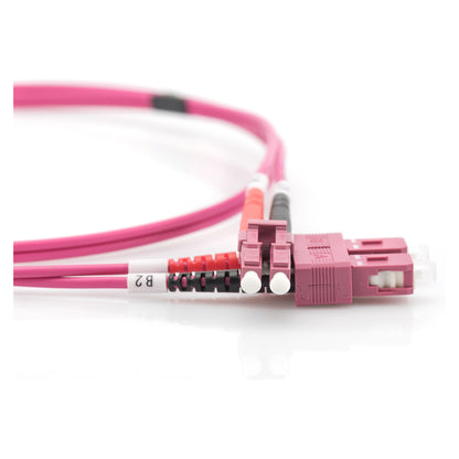DIGITUS LWL Patchkabel LC -> SC 5.00m Multimode Duplex OM4