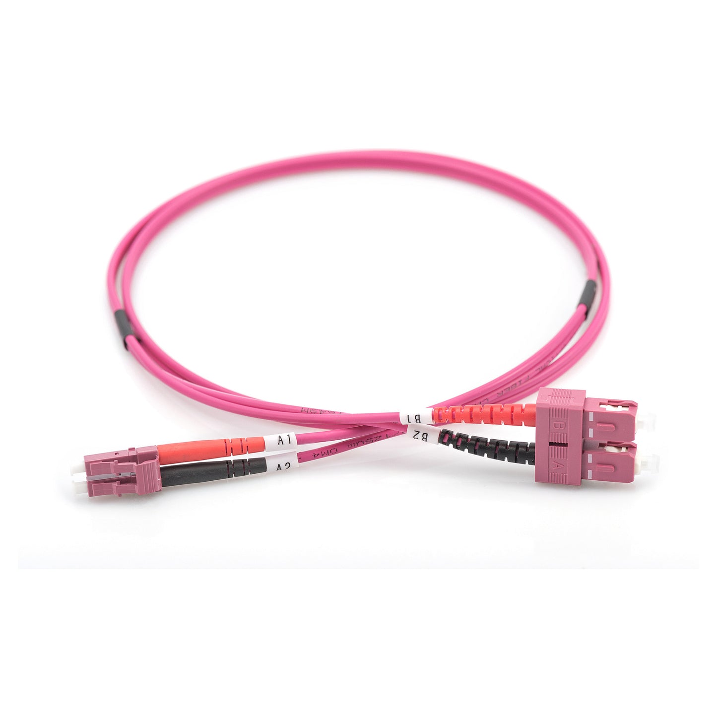 DIGITUS LWL Patchkabel LC -> SC 5.00m Multimode Duplex OM4