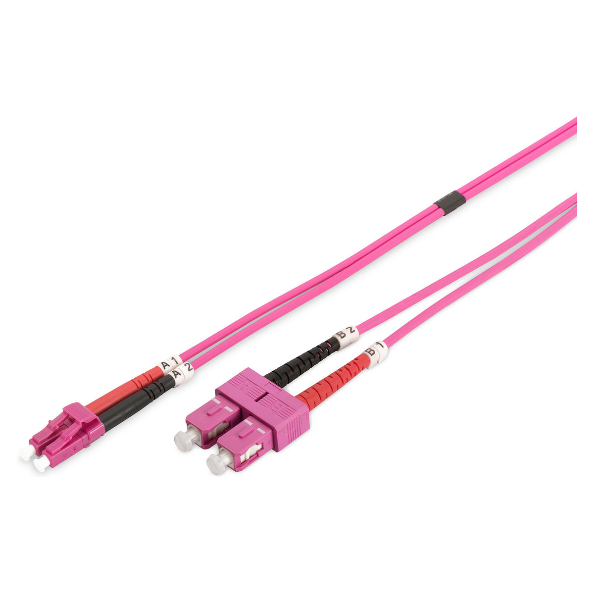 DIGITUS LWL Patchkabel LC -> SC 10.00m Multimode Duplex OM4