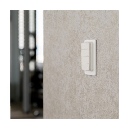 Shelly Plug & Play "Blu RC Button 4" Fernbedienung inkl. Magnethalter 4-fach 16 Aktionen Weiß