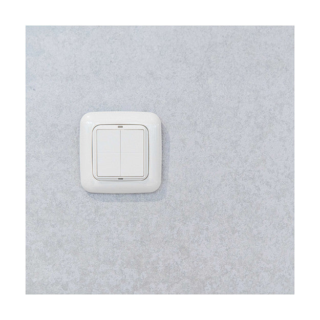 Shelly Plug & Play "BLU Wall" Switch 4 Adapter Busch-Jaeger Weiß