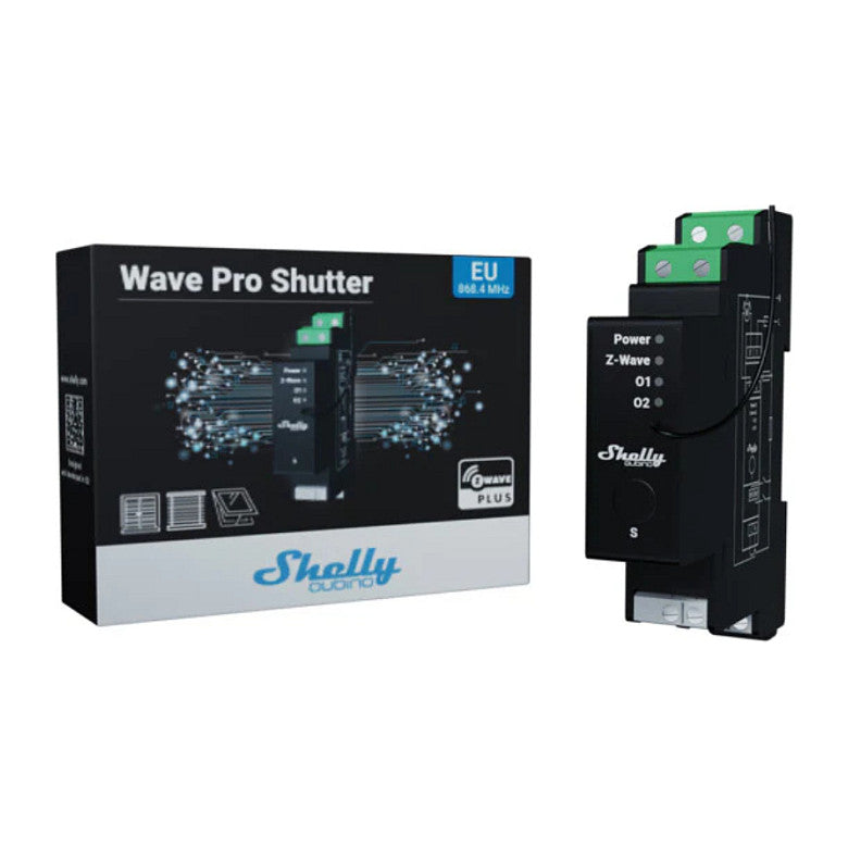 Shelly Relais "Wave" Hutschiene Pro Shutter Relais Rollladenaktor Z-Wave