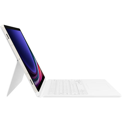 Samsung Book Cover Keyboard für Galaxy Tab S9/9 FE white