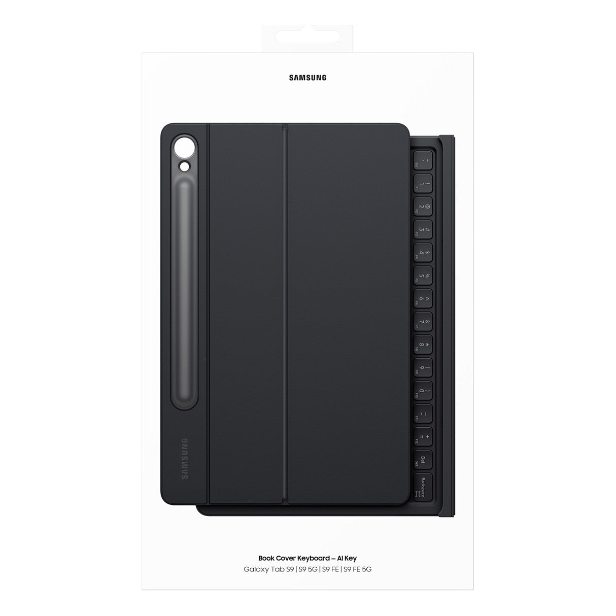 Samsung Book Cover Keyboard für Galaxy Tab S9/9 FE/S10 black