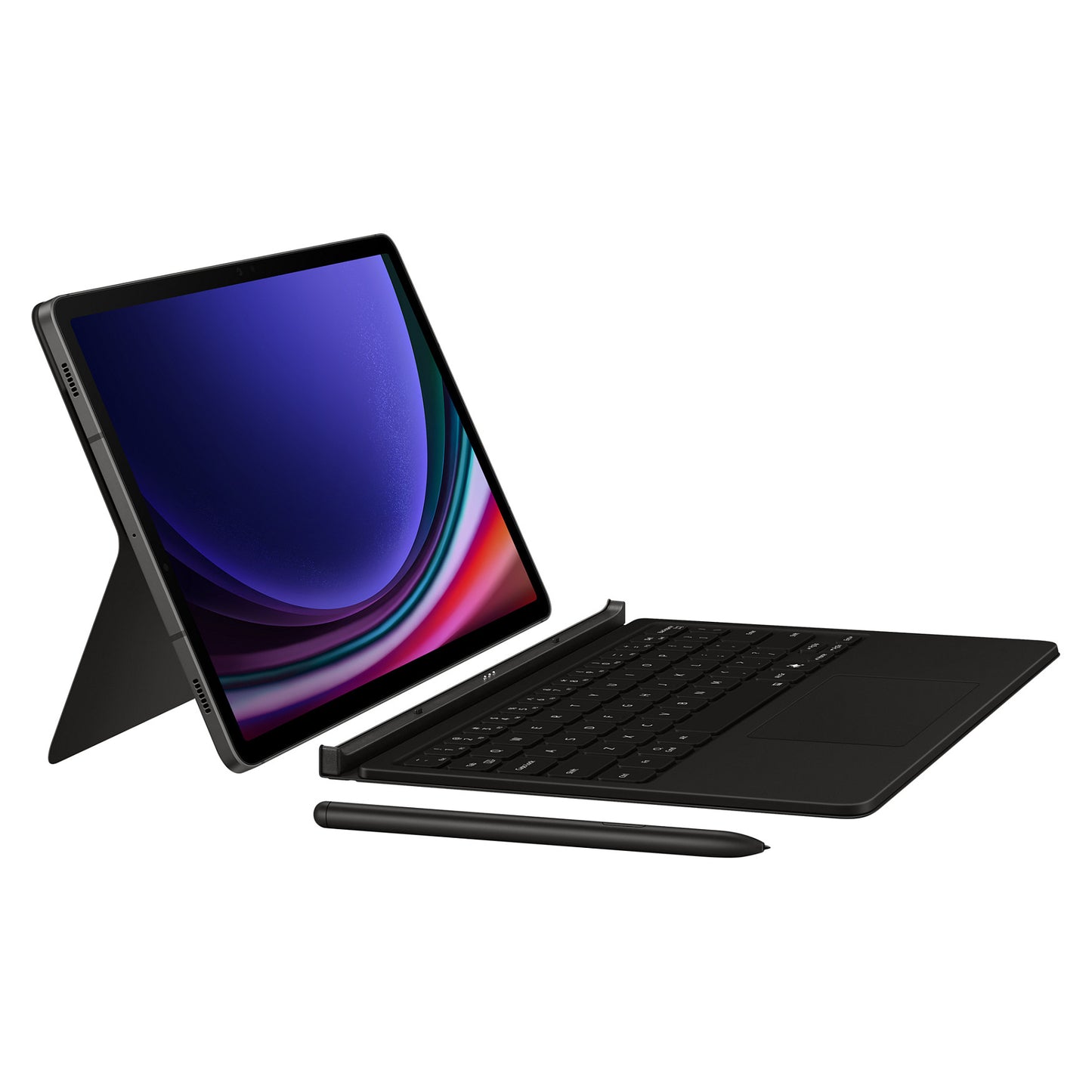Samsung Book Cover Keyboard für Galaxy Tab S9/9 FE/S10 black