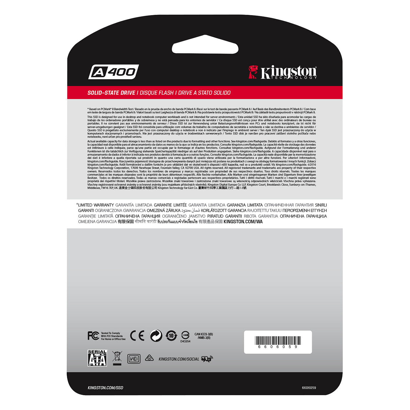 2.5" 240GB Kingston SSDNow A400