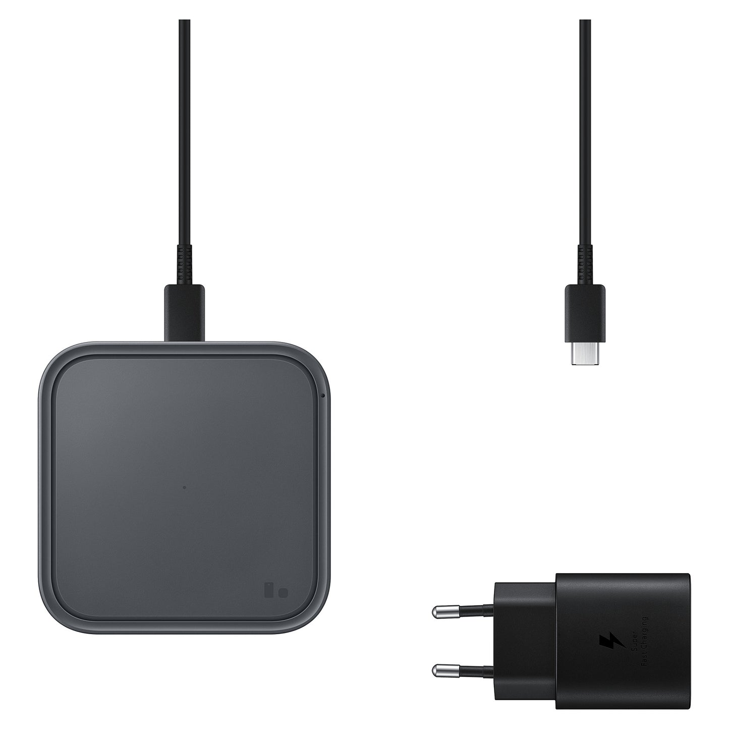 Samsung Wireless Charger Pad mit Adapter EP-P3400T Dark Gray