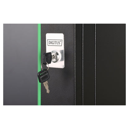 Digitus Wandgehäuse 19'' 9HE 474x600x450mm, Farbe Schwarz (RAL 9005)