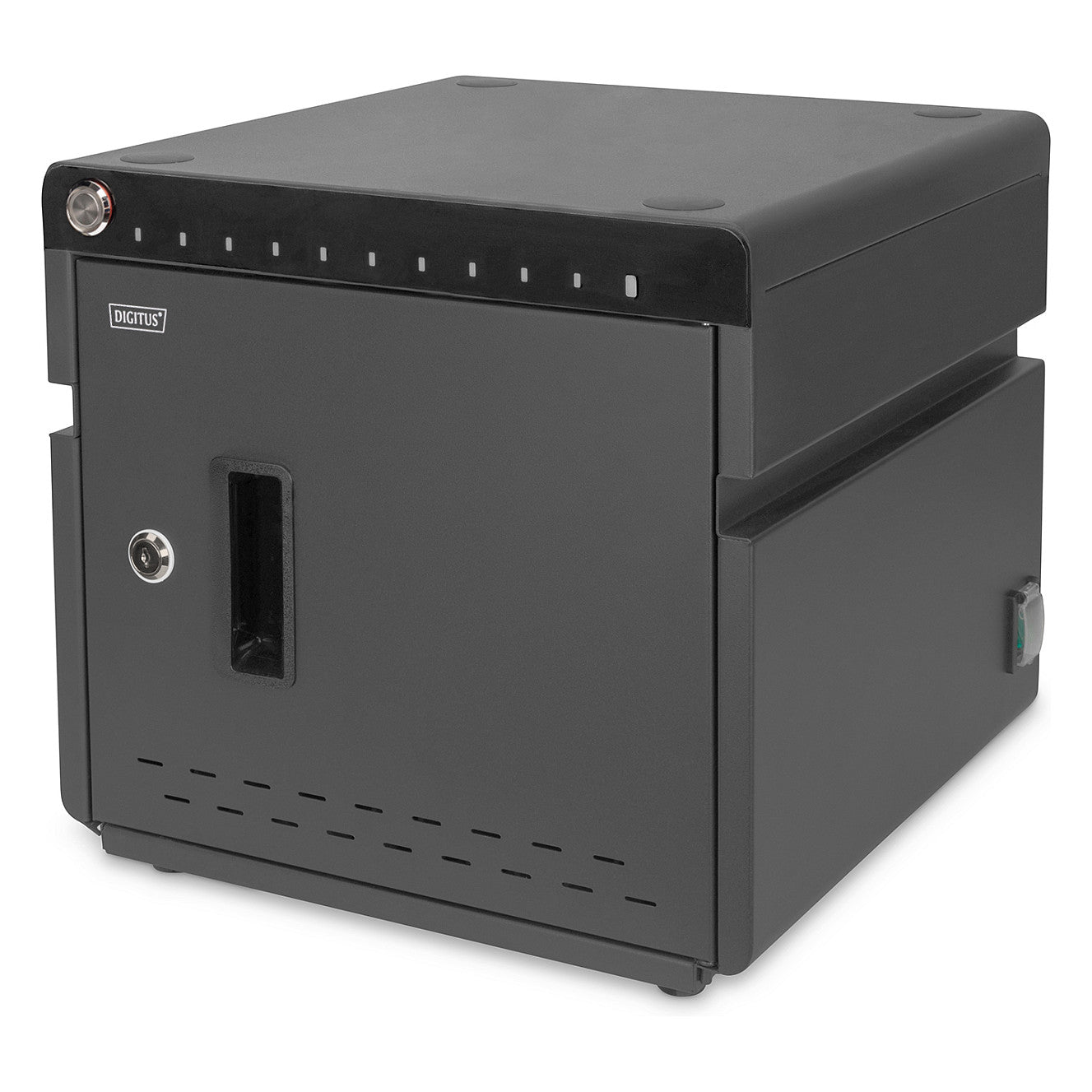 DIGITUS Mobiler Desktop Ladeschrank für 10 Notebooks/Tablets bis 13 Zoll, UV-C, USB-C