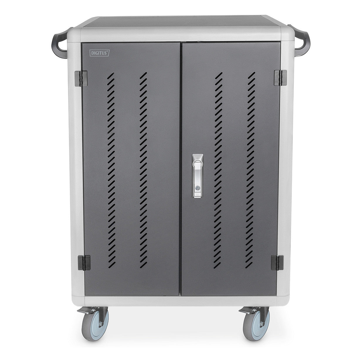 DIGITUS Mobiler Ladeschrank für 30 Notebooks / Tablets bis 15,6 Zoll, Datensynchronisation, UV-C, USB-A