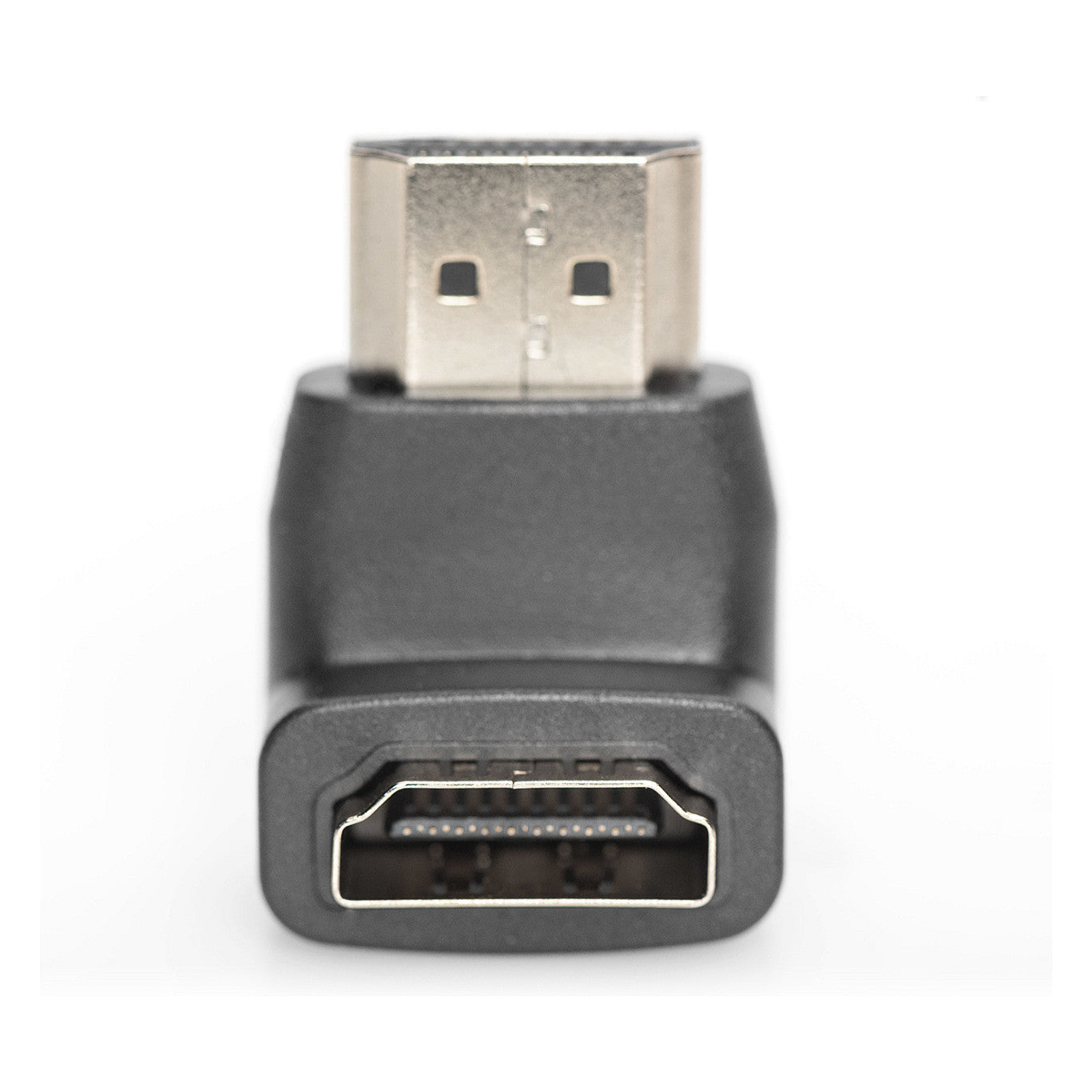 DIGITUS HDMI Adapter, 90° gewinkelt, schwarz-gold