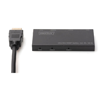 DIGITUS Ultra Slim HDMI Splitter, 1x2, 4K / 60 Hz
