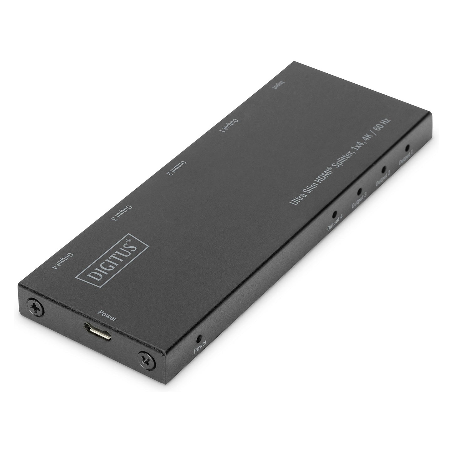 DIGITUS Ultra Slim HDMI Splitter, 1x4, 4K / 60 Hz