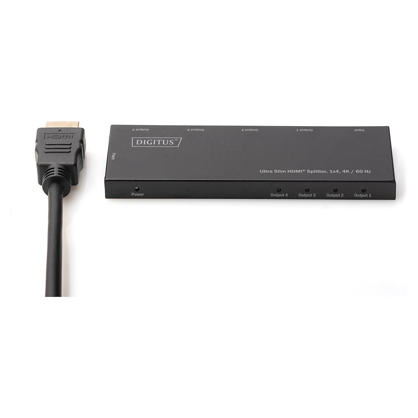 DIGITUS Ultra Slim HDMI Splitter, 1x4, 4K / 60 Hz