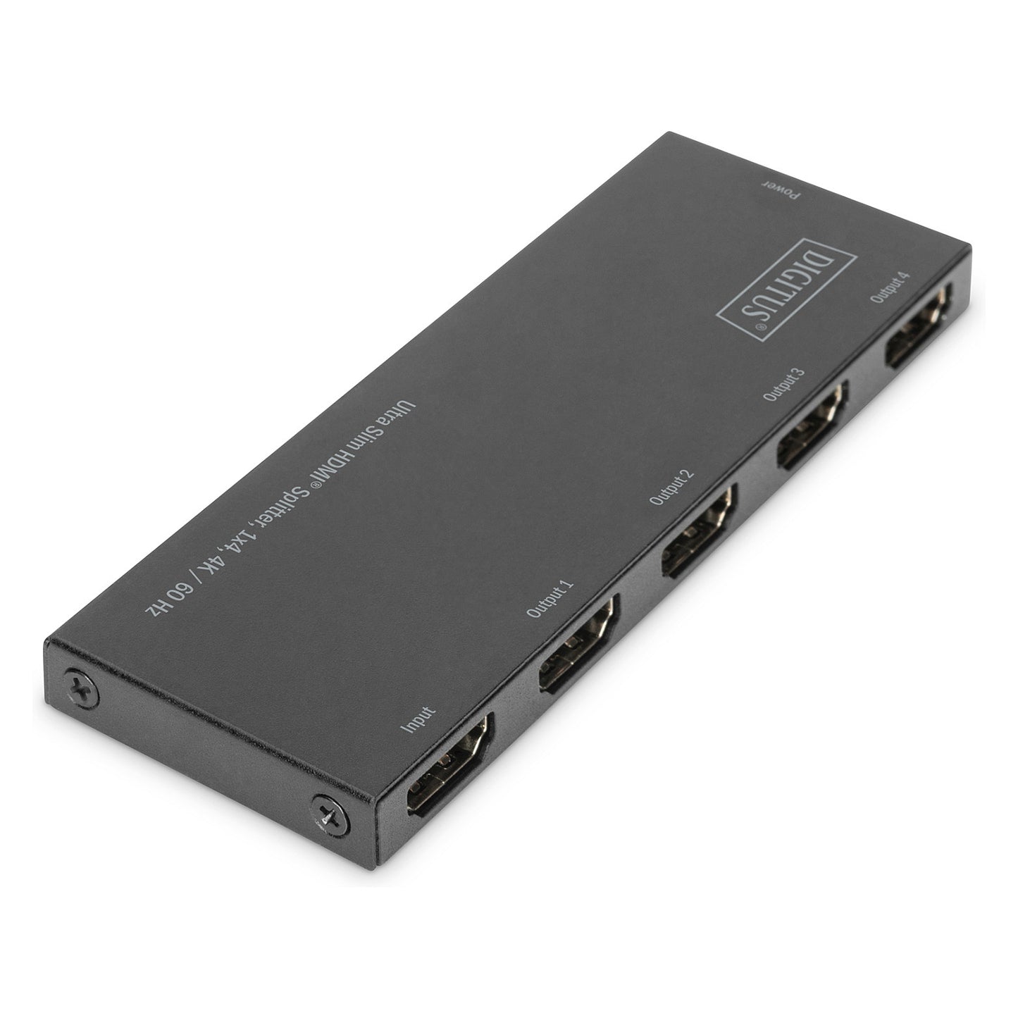 DIGITUS Ultra Slim HDMI Splitter, 1x4, 4K / 60 Hz