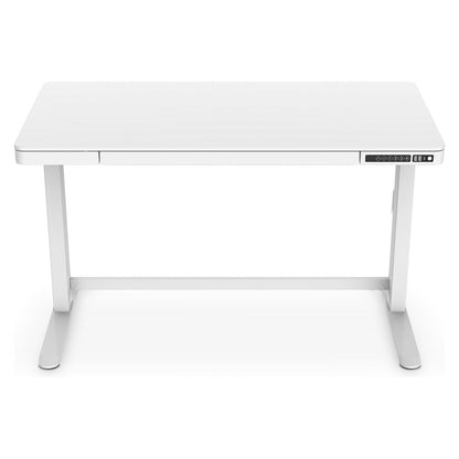Schreibtisch elektrisch höhenverstellbar mit Schublade und USB-Ladestation 1200x600x120mm 50KG DIGITUS White
